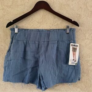 Rewash High Waist Blue Shorts